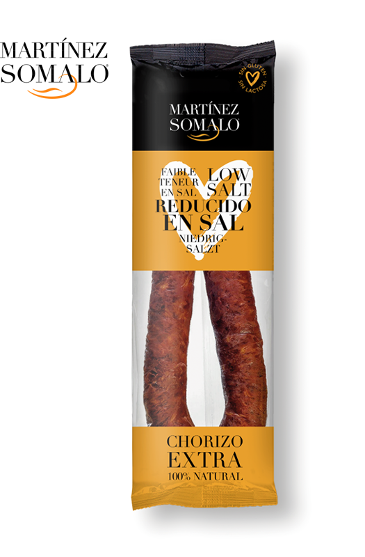 “Chorizo” Spanische Wurst Niedrig Salzt Martínez Somalo